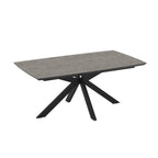 Ausziehbarer Tisch Zementplatte und schwarzes Untergestell 180/240x100x76H Verano