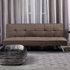 Divano click-clack con funzione letto colore marrone 168x83x75.5H Daynora