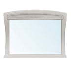 Specchiera in legno con cornice colore avorio Aurora