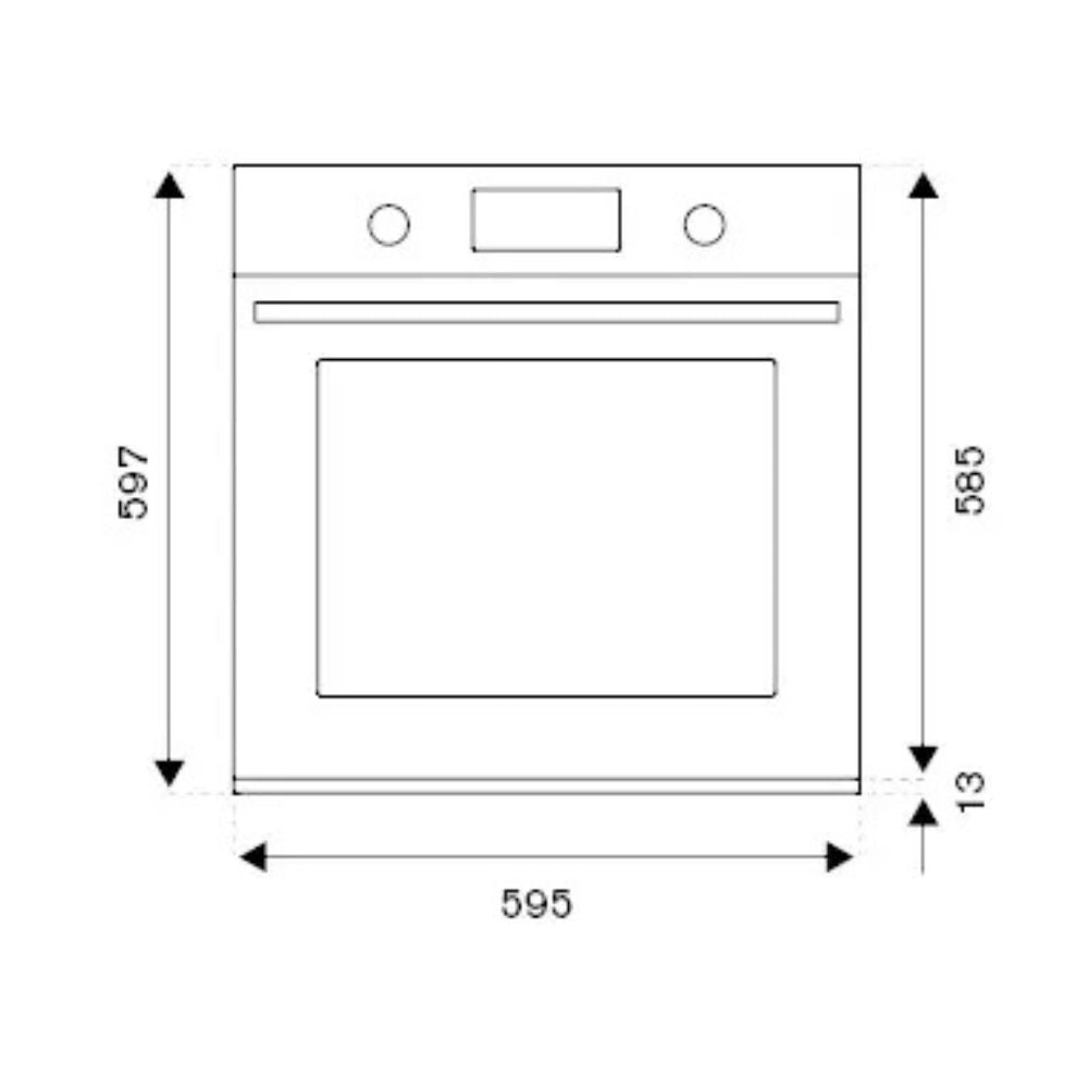Bertazzoni F6011MODPLZ Einbau-Pyrolysebackofen A++ mit LCD-Farbdisplay Zink
