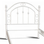 Letto singolo in ferro battuto bianco anticato 90x195 cm Luxor
