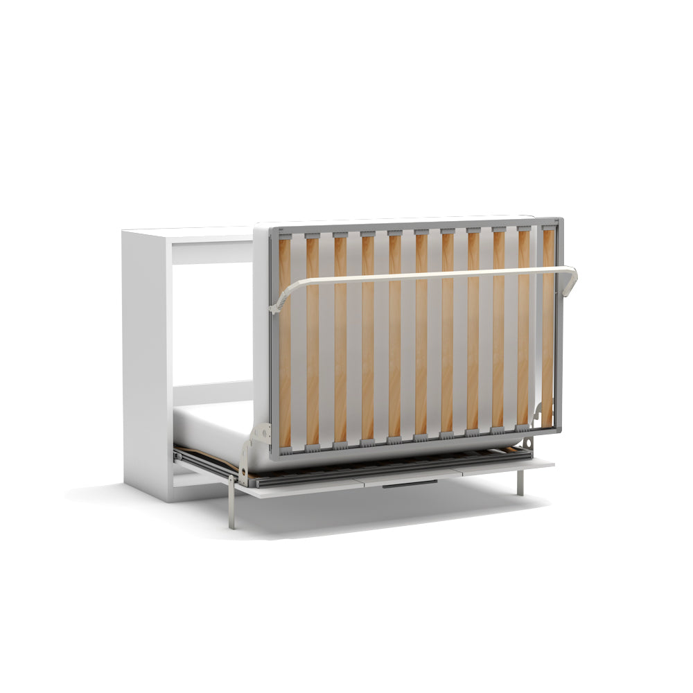 Letto matrimoniale pieghevole a scomparsa colore bianco 164x120H cm - Capsule