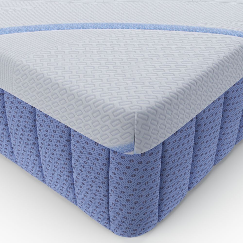 Materasso singolo a molle 5 zone con rivestimento antiscivolo 80x190x30H cm - Parem