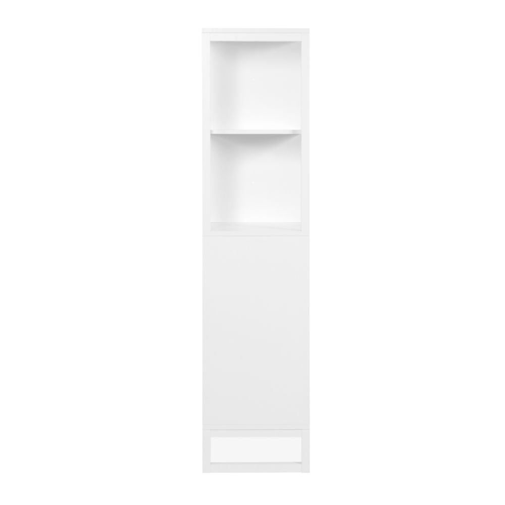 Credenza a giorno 83,5x165h cm bifacciale con ripiani colore bianco - Sumatra20A
