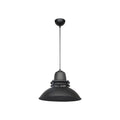 Lampada a sospensione 95h colore nero stile industriale Tibet