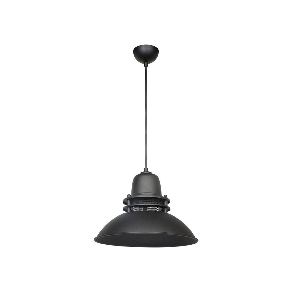 Lampada a sospensione 95h colore nero stile industriale Tibet