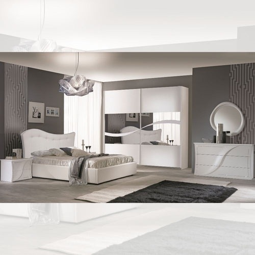 Chambre complète coloris blanc mélèze - Mabel