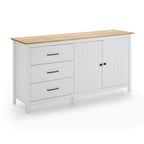 BUFFET MIRANDA 2 PORTES 3 TIROIRS BLANC/PIN (13196)