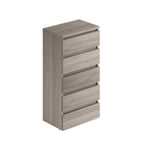 Cassettiera con 5 cassetti colore olmo 47x127H cm montata