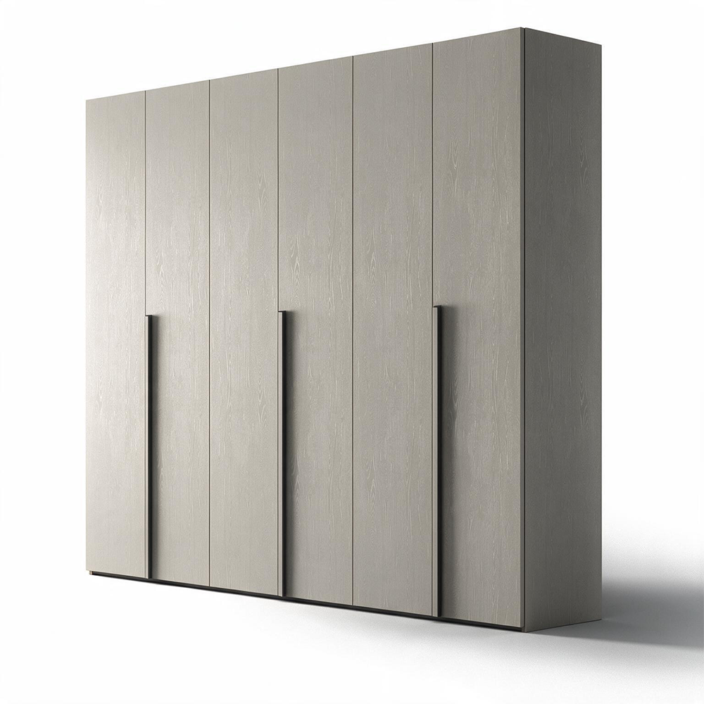 Kleiderschrank 6 Drehtüren Ulme Oxid 276x250H cm - Coco