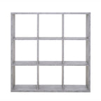 Libreria divisorio 107x107H cm in legno con 9 cubi colore beton - Max9