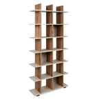 Libreria a giorno 12 vani colore artisan oak e cashmere Navas20A