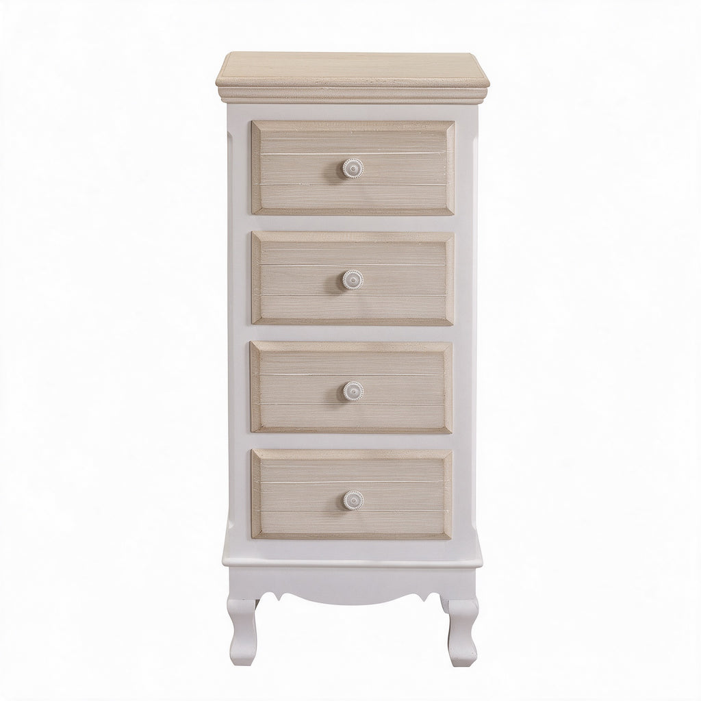 Mobile multiuso 4 cassetti shabby chic 41x34xH84 cm Norimberga