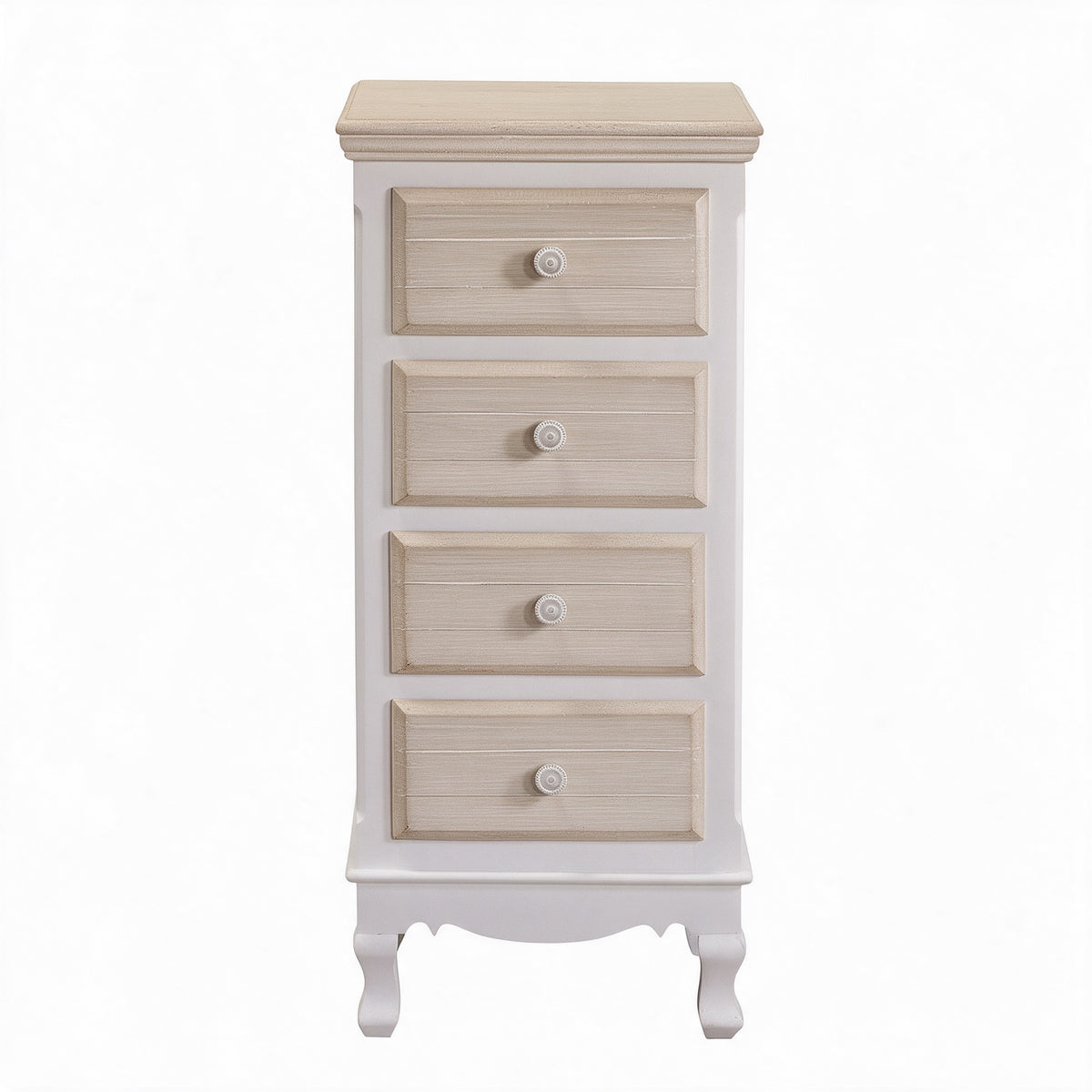 Mobile multiuso 4 cassetti shabby chic 41x34xH84 cm Norimberga