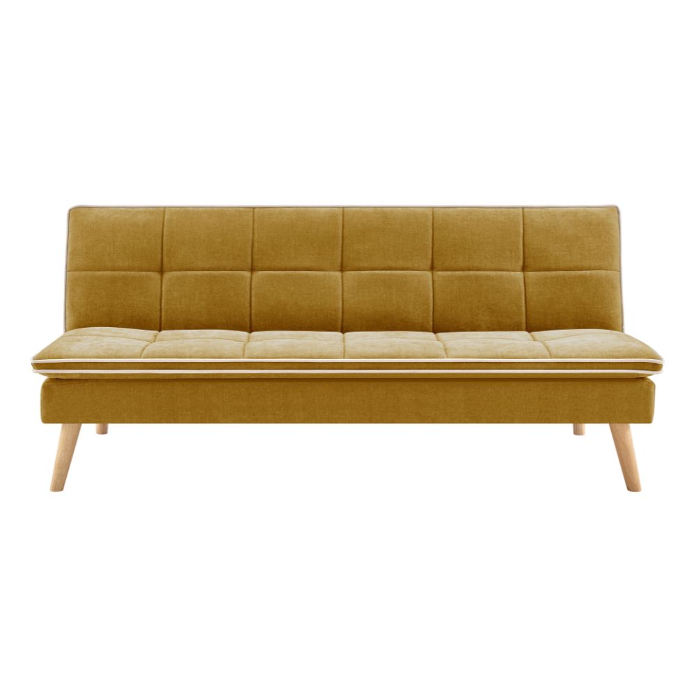 3-Sitzer-Schlafsofa senffarben 182x88x80H Lunaria
