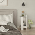 Tavolino di design destro 25x60h colore bianco - Elos