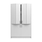 Cuisine escamotable compacte avec électroménager blanc 125x62x208H - Fold Evolution