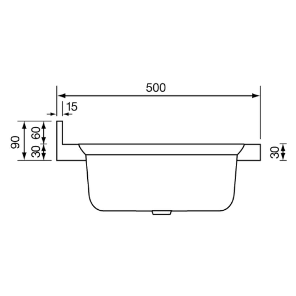 Lavello appoggio in acciaio inox 2 vasche e gocciolatoio destro 120x50 cm - Mondy