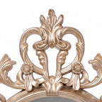 Specchio decorativo ovale da parete 36x53 cm con cornice barocca gold MR5501
