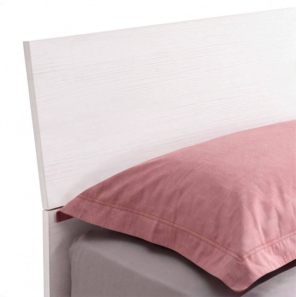 Letto singolo in legno colore bianco 100x205 cm - Manitoba