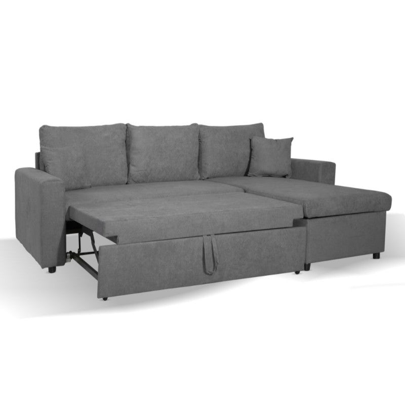 Divano con penisola reversibile e funzione letto colore grigio Enjoy23 Golf
