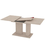 Tavolo allungabile con allunga centrale 40 cm colore cashmere 130x85x75H Sone