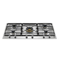 Piano cottura Bertazzoni PM36500X a gas 90 cm. 5 fuochi dual wok centrale inox