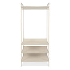 Mobile ingresso con appendiabiti e 4 ripiani colore beige Dhaka41B