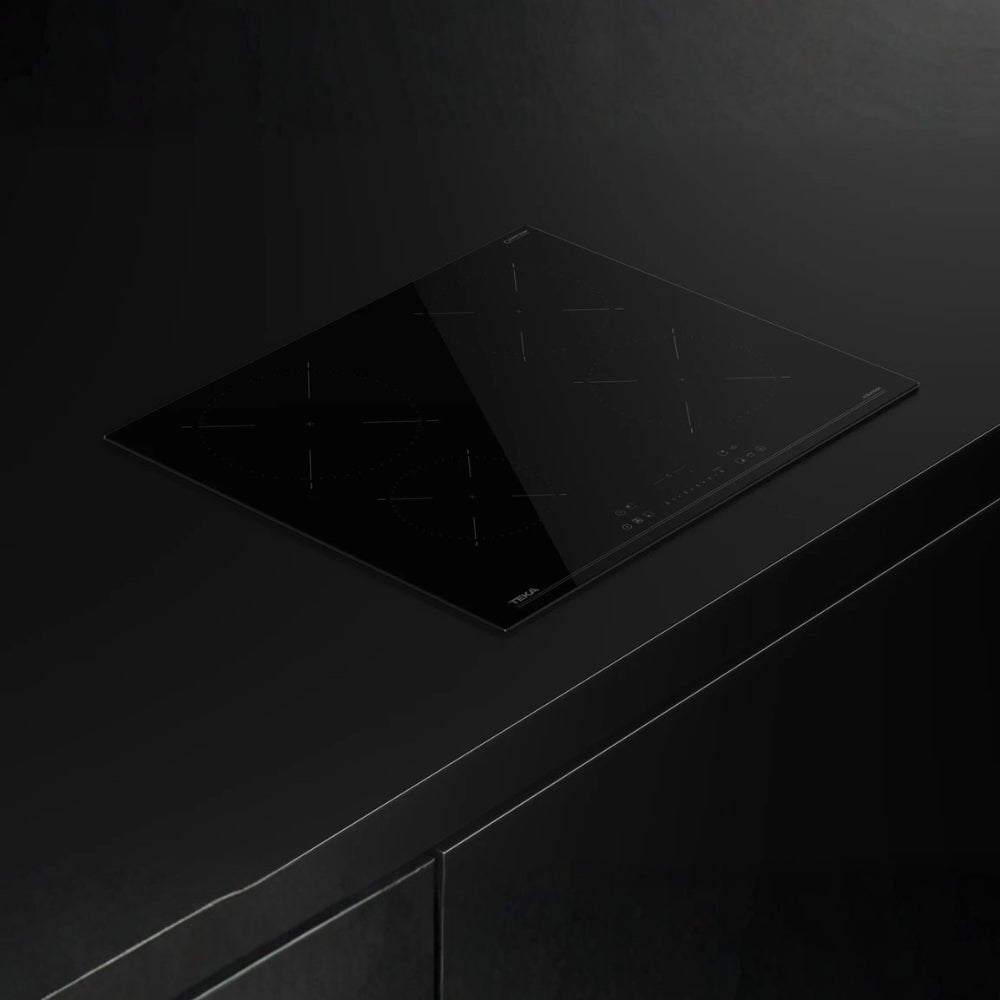Piano cottura induzione 4 zone di cottura 60 cm. touchscreen frontale nero Teka IBC64115SSMBK