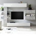 Parete attrezzata libreria colore beton Astrakat