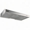 SAMET UNTERBAUHAUBE 90 CM EINZELMOTOR EDELSTAHLFARBEN