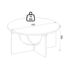 TABLE BASSE LEMMAR COULEUR CACHEMIRE