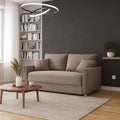 Divano letto 3 posti tessuto tortora 176x93x97H Cassie