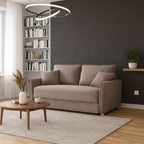 Divano letto 3 posti tessuto tortora 176x93x97H Cassie