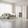Camera da letto completa rovere e bianco lucido Melodia