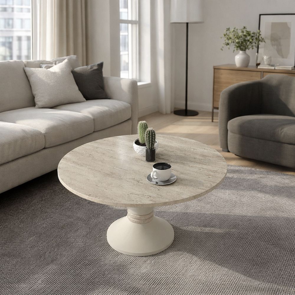 TABLE BASSE LEPPER COULEUR TRAVERTIN