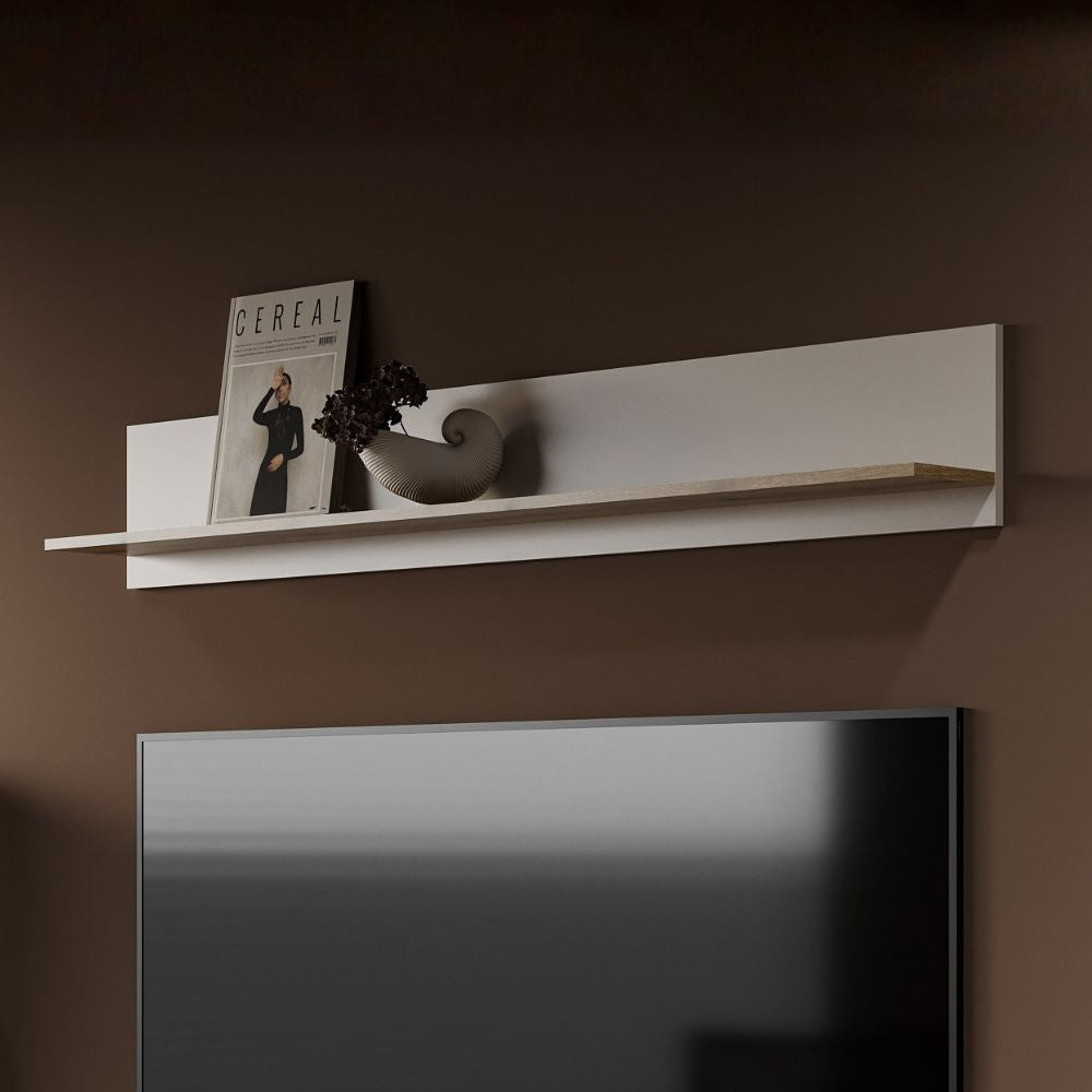 Mensola in cashmere e rovere evoque 167x17.6x25H Frezo04