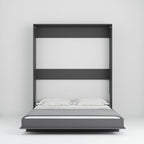 Letto matrimoniale a scomparsa salvaspazio colore antracite 164x38x221H Primer