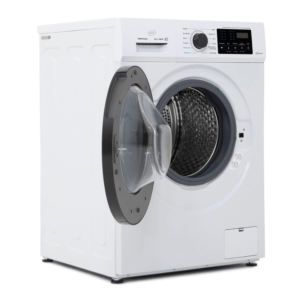 Lavatrice 9 kg 1400 giri Inverter BLDC Weight Sensing bianco classe A Daya DSW91425A3