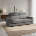 Divano letto 3 posti tessuto Luna24 grigio elephant Crien