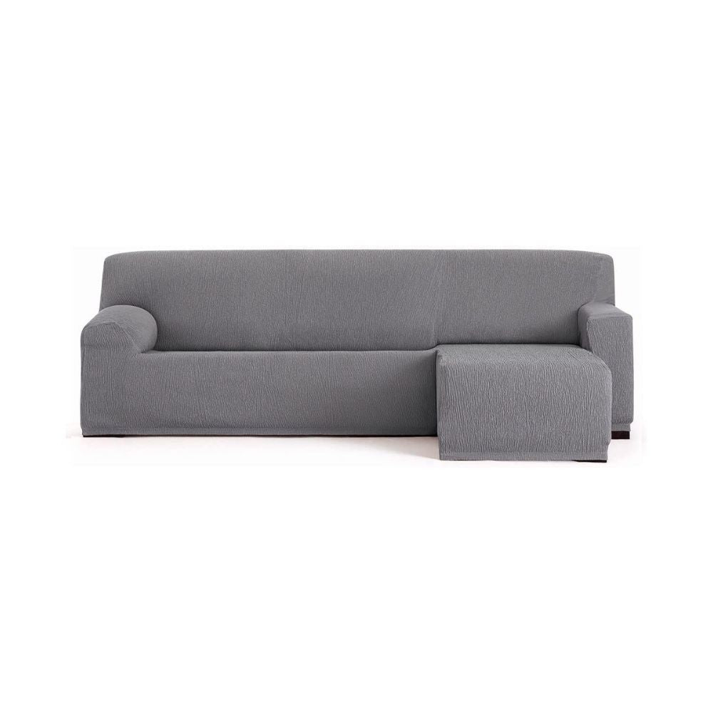 Elastischer Sofabezug 250/310 cm mit rechter Ottomane, kurze Armlehne - Troya