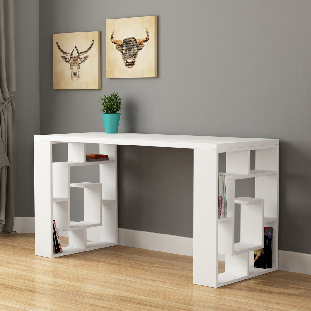 Scrivania 140x60x75 colore bianco Labirent