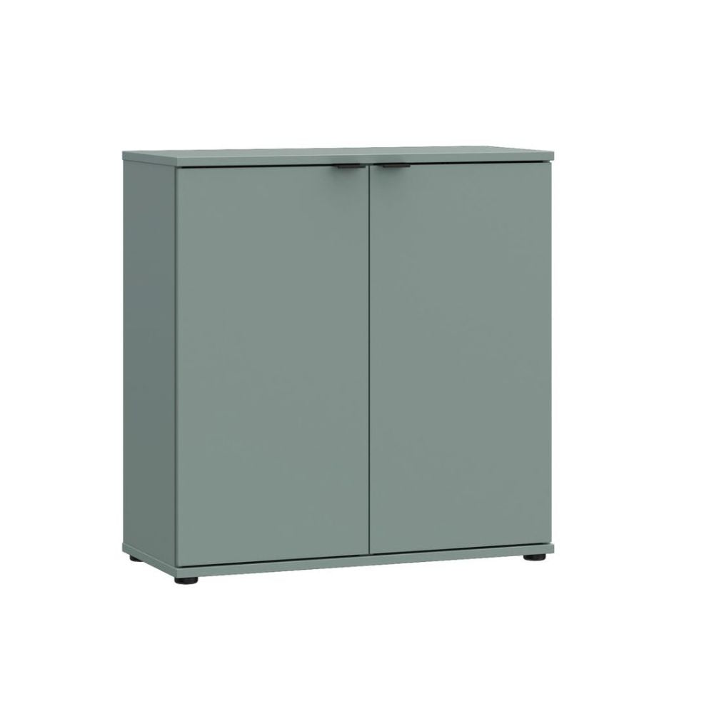 GNMK221-U59 MEHRZWECK-UNTERSCHRANK SEGNO MIT ZWEI TÜREN, SALBEIGRÜN, L80CM