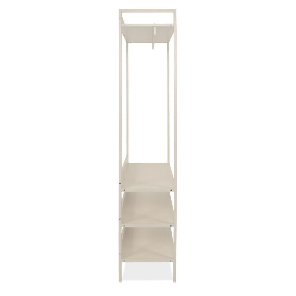 Mobile ingresso con appendiabiti e 4 ripiani colore beige Dhaka41B