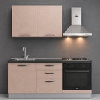Cucina completa con elettrodomestici colore cashmere Astinew180 Industrie Valentini