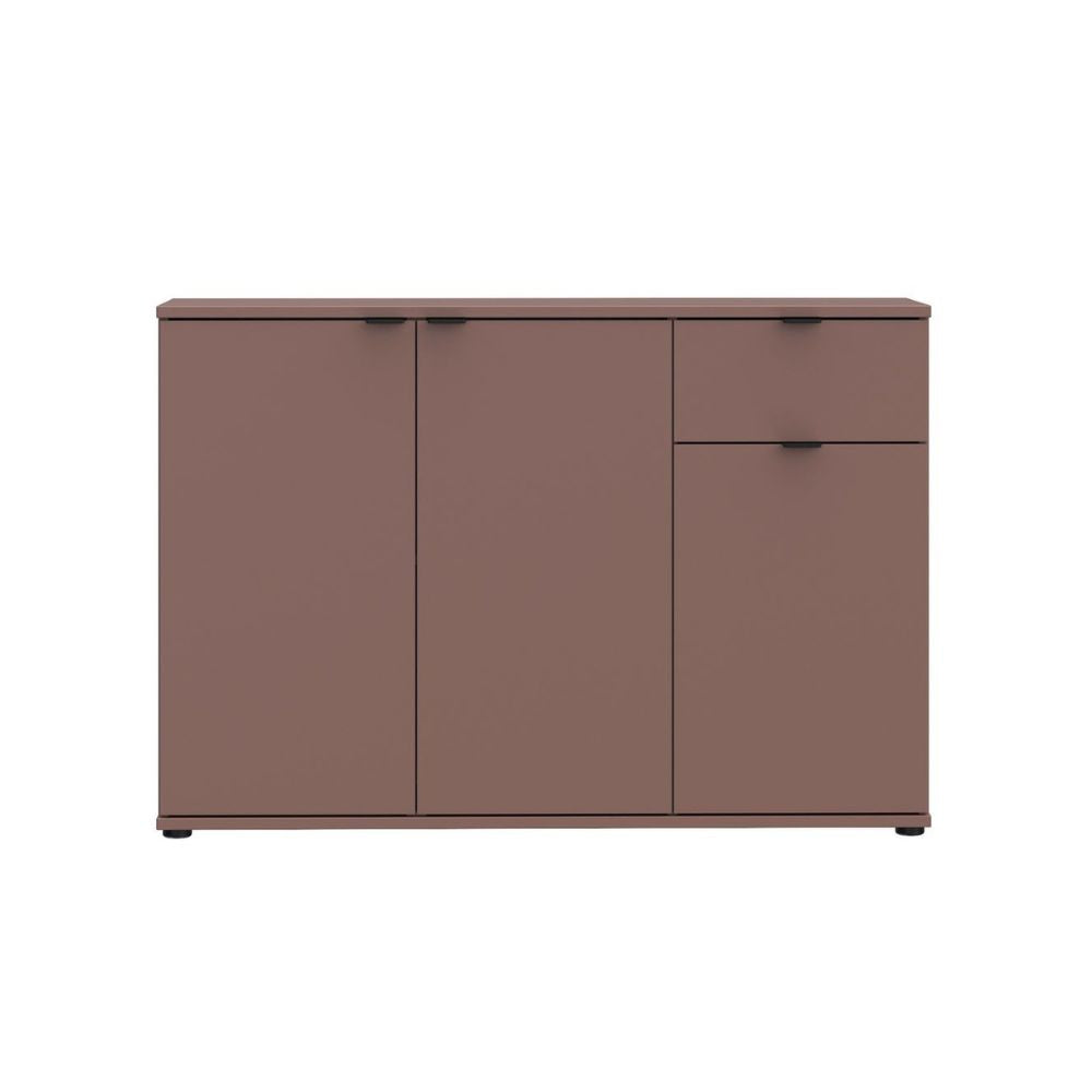 GNMK231L-U72 MEHRZWECK-MOBIL MIT DREI TÜREN + 1 SCHUBLADE FARBE TERRAKOTTA L120CM