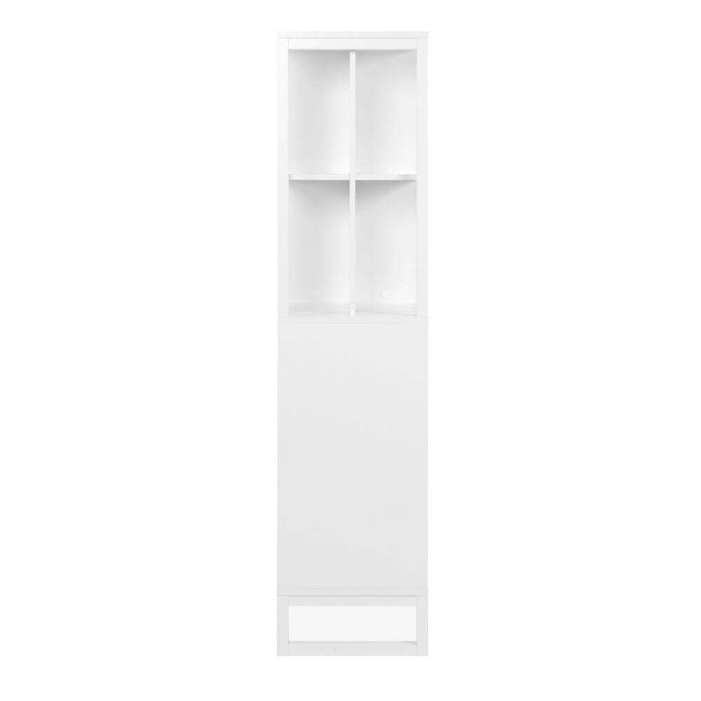 Credenza a giorno 83,5x165h cm bifacciale con ripiani colore bianco - Sumatra20A