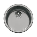 Lavello incasso monovasca rotondo acciaio nero  43.7x43.7 - Smeg 10I3PN