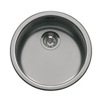 Lavello incasso monovasca rotondo acciaio nero  43.7x43.7 - Smeg 10I3PN