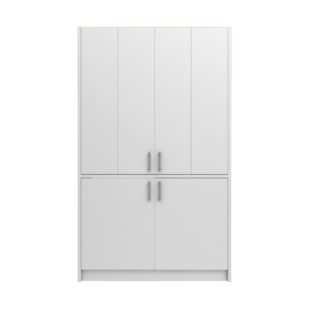 Cuisine escamotable compacte avec électroménager blanc 125x62x208H - Fold Evolution
